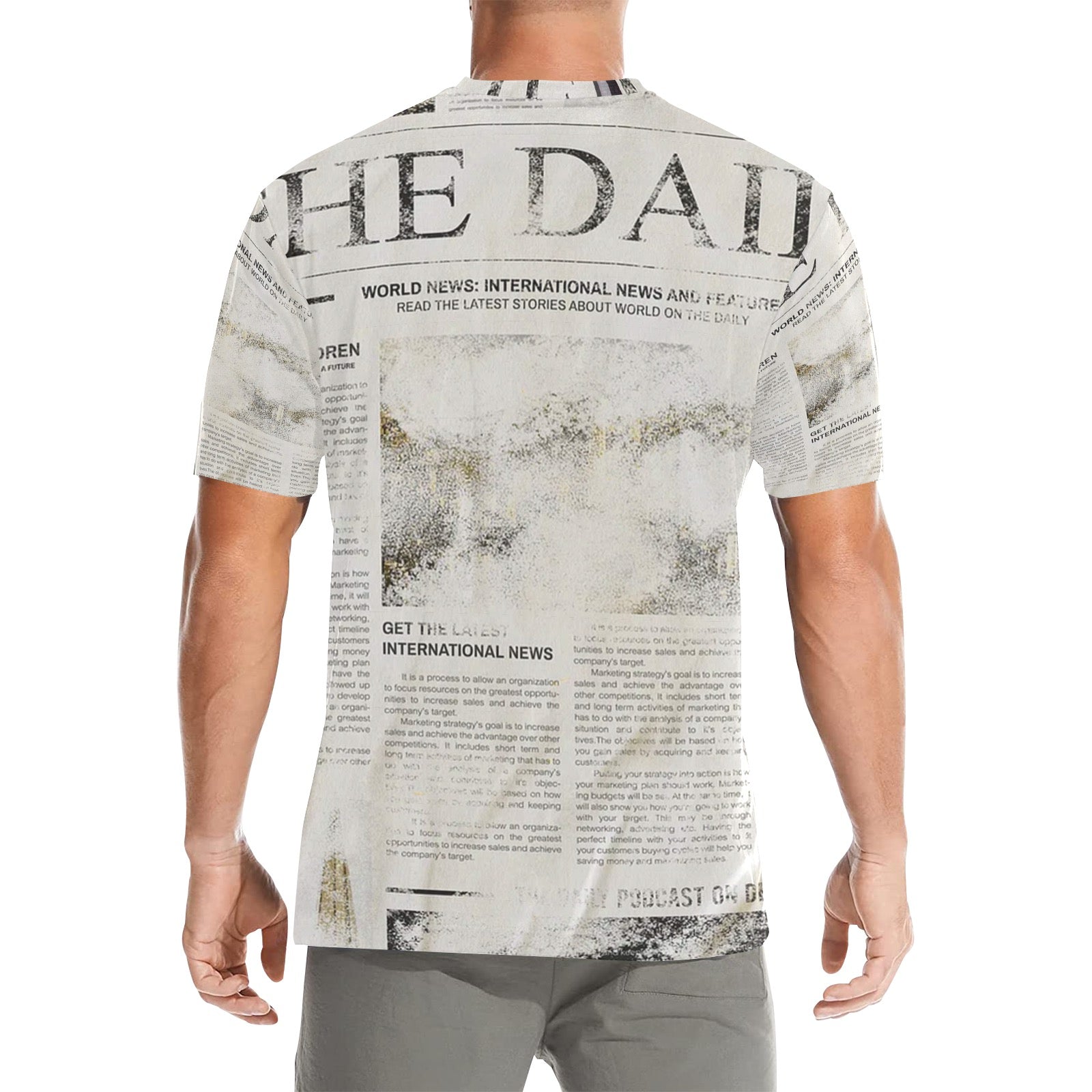 Chicago Times All Over Tee Men's All Over Print Crew Neck T-Shirt (Model T40-2)