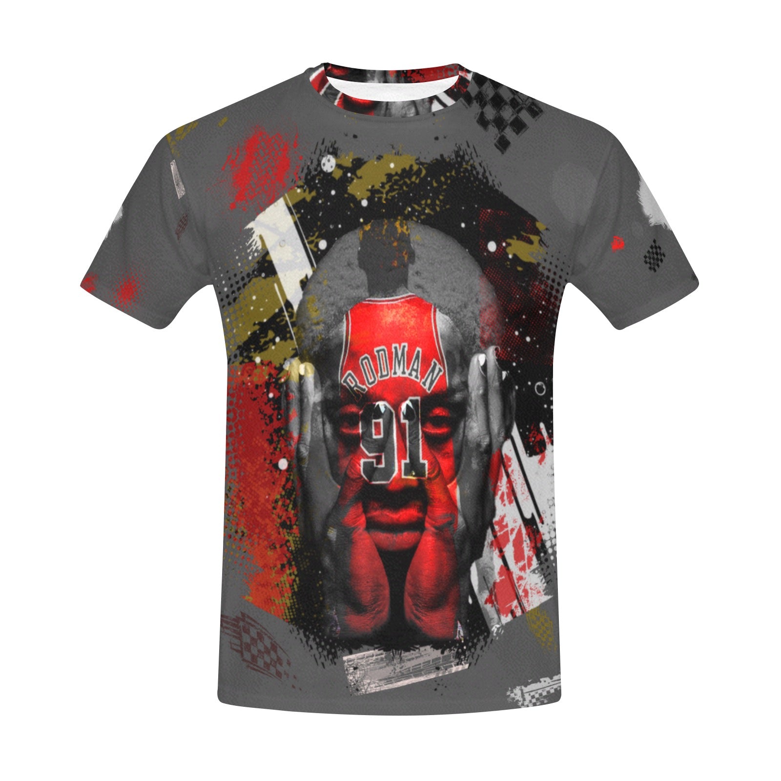 Custom Designed Rodman All Over 3D Tee