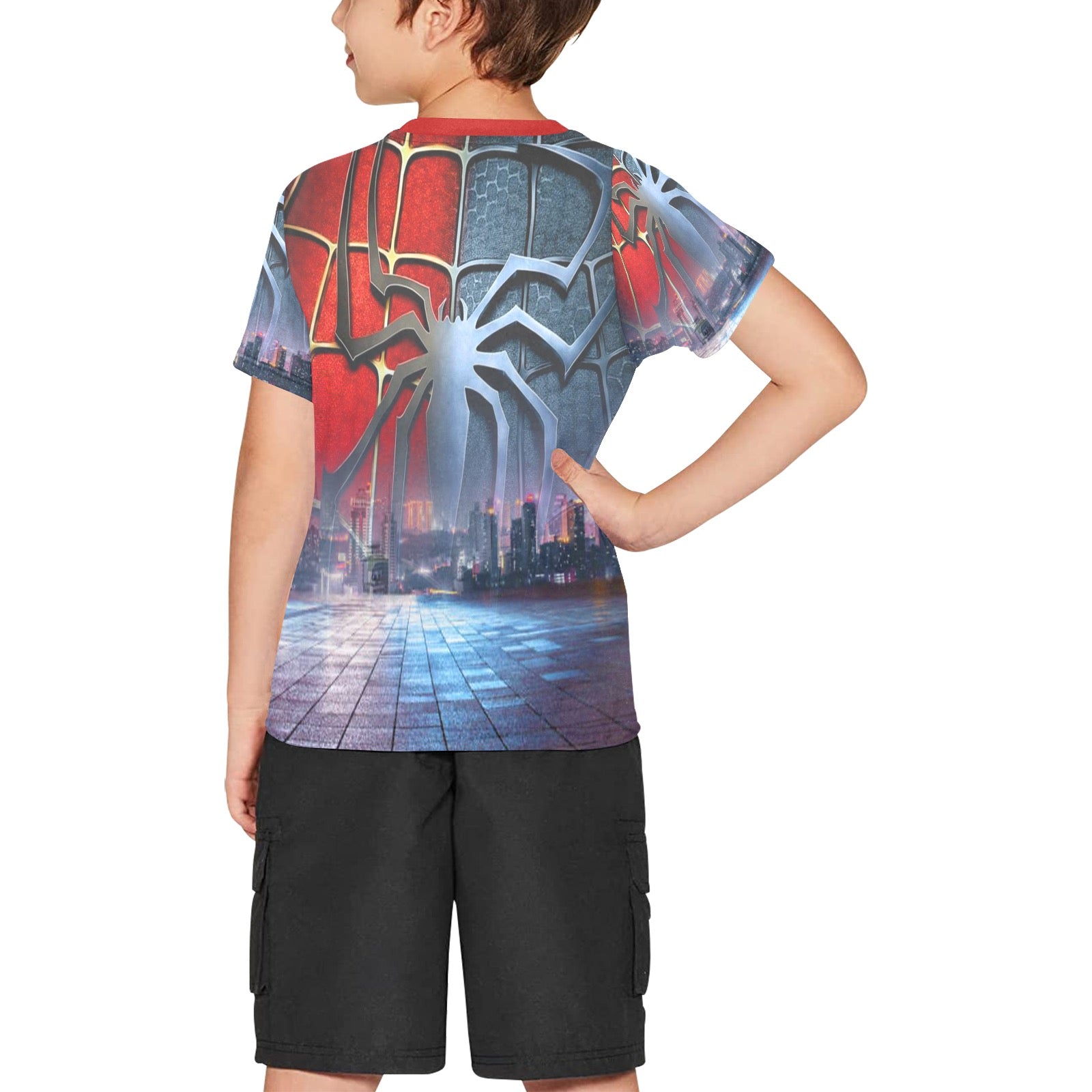 Custom Designed Spiderman All Over Tee