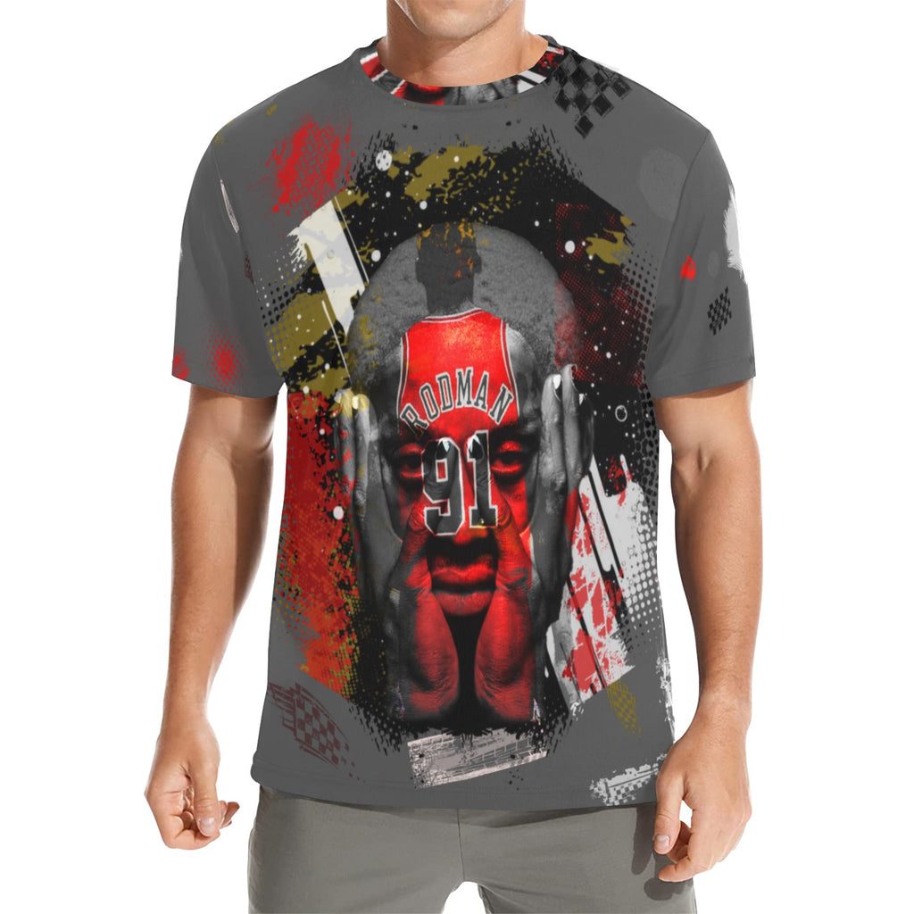Custom Designed Rodman All Over 3D Tee