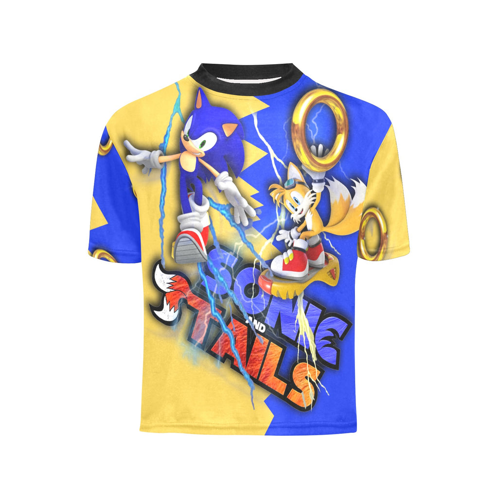 Custom Desgined Sonic And Tails 3D Tee Big Boys