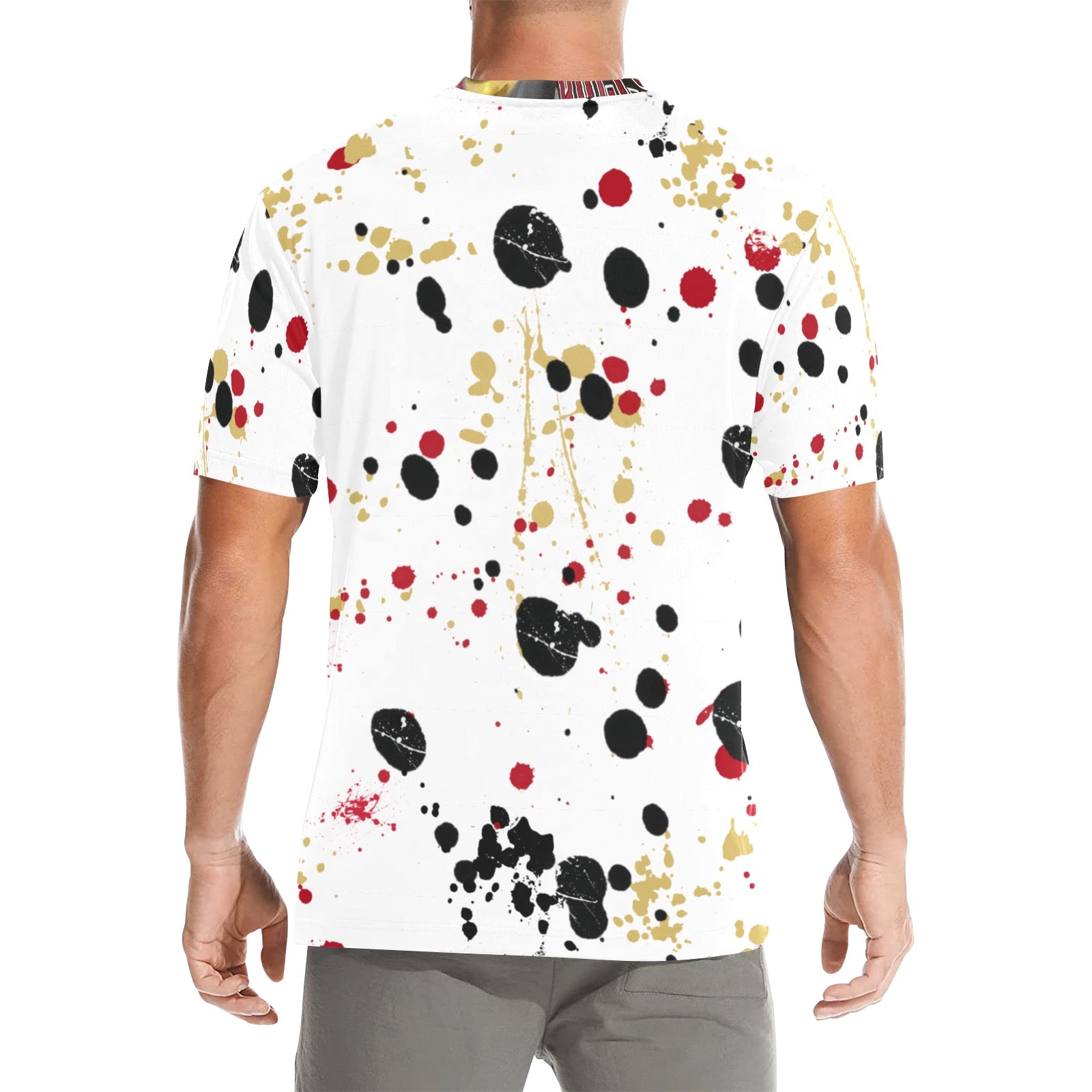 Bulls All Over Tee Men's All Over Print Crew Neck T-Shirt (Model T40-2)